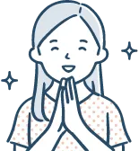 喜ぶ女性のイラスト