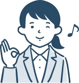 OKサインを出す女性のイラスト